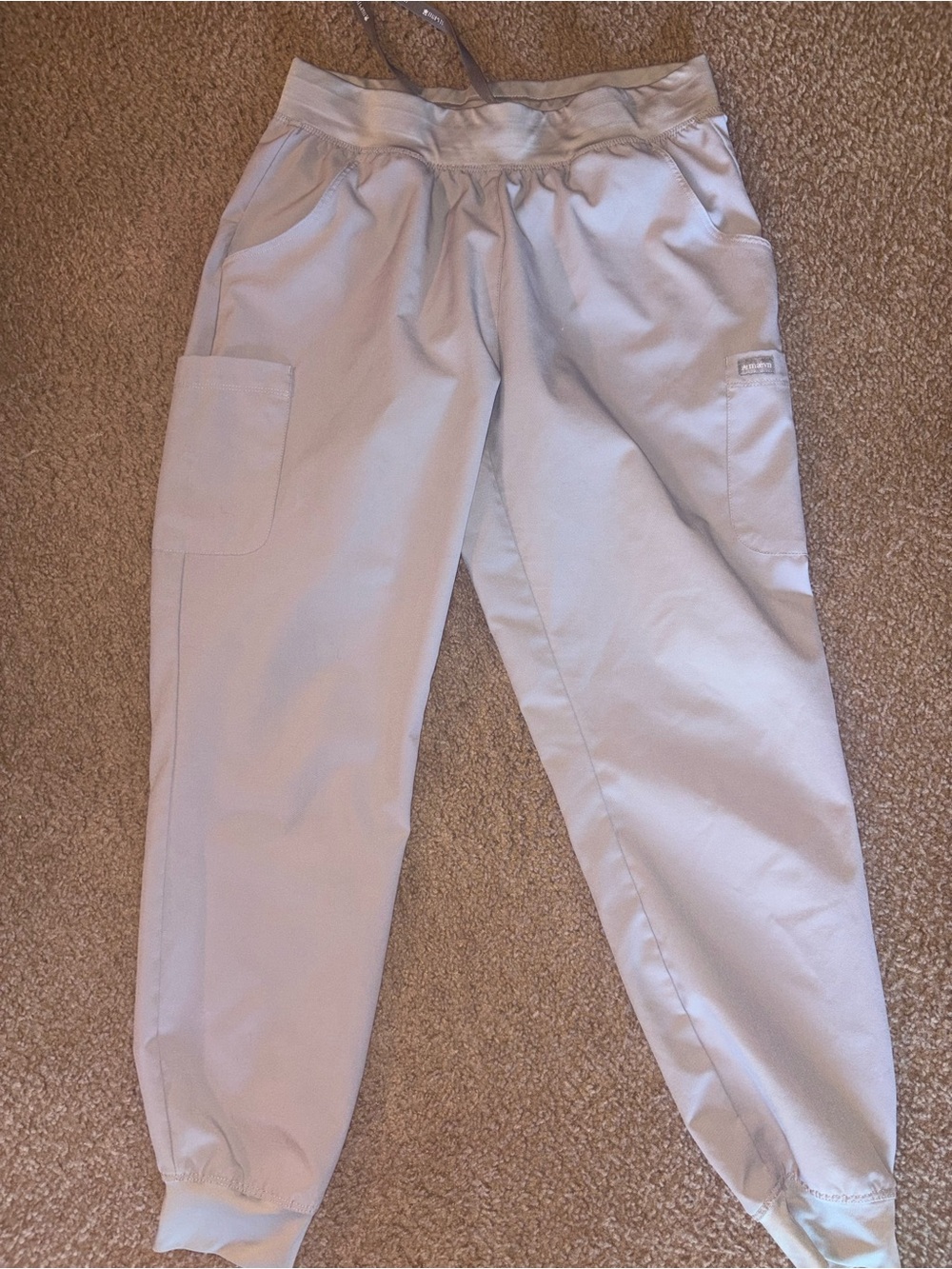 Women’s Light Beige Track Jogger Pants - Casual Comfort